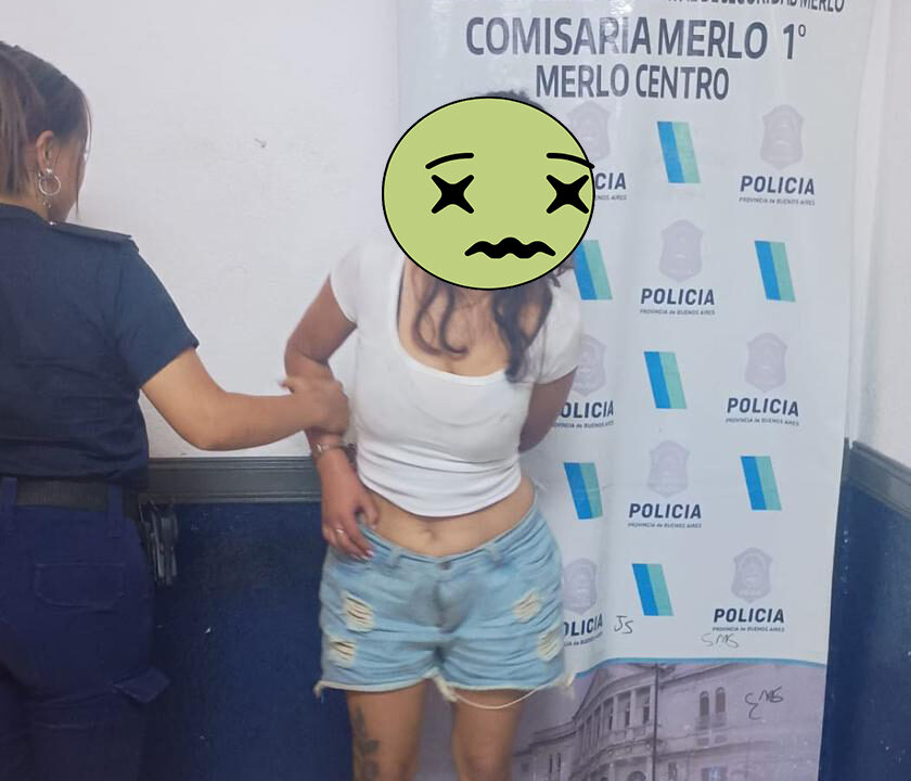 Merlo: Aprehendida por lesiones