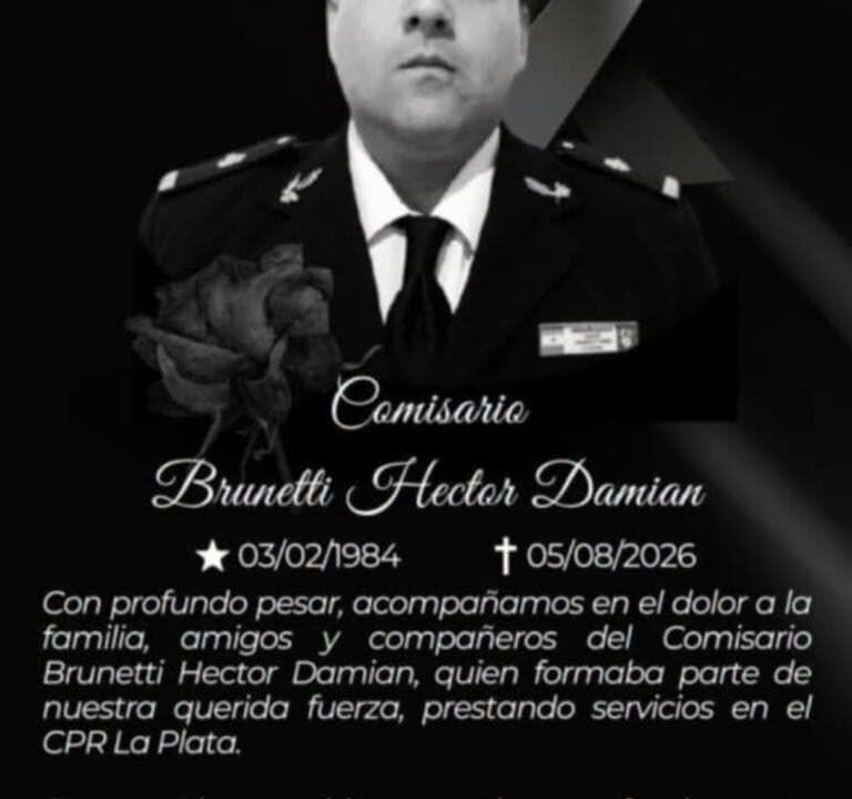 Dolor en la Policía Rural por el fallecimiento del Comisario Héctor Damián Brunetti
